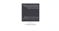 Desktop Screenshot of juscogens.be